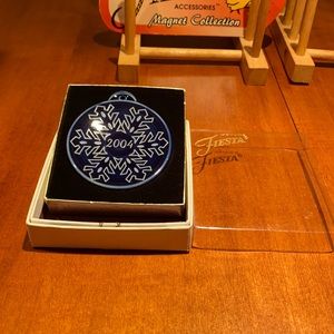 2004 Fiestaware cobalt blue ornament made for Betty Crocker